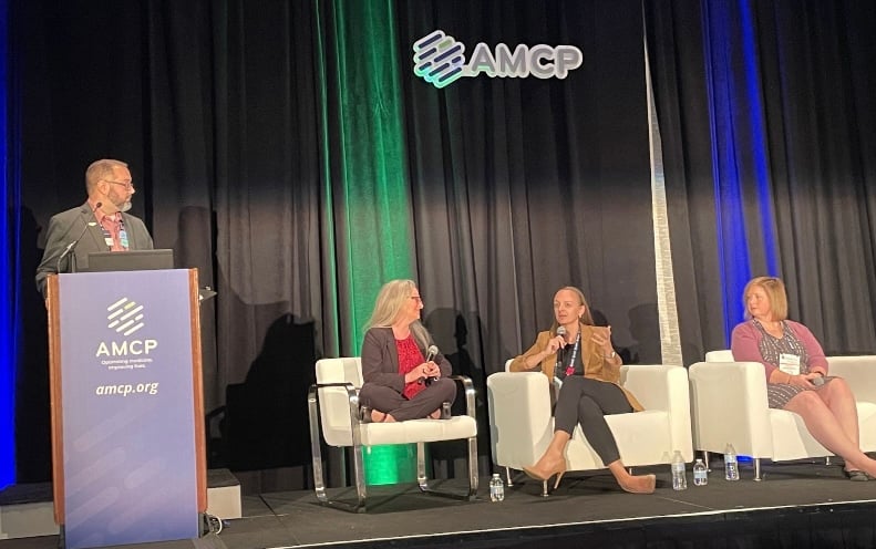 Tom Pomfret, Clinical Pharmacy Services, moderating a session at AMCP Nexus 