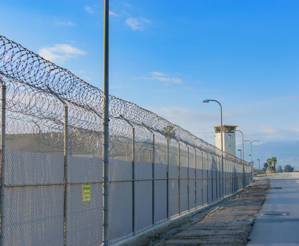Exterior of a correctional facility