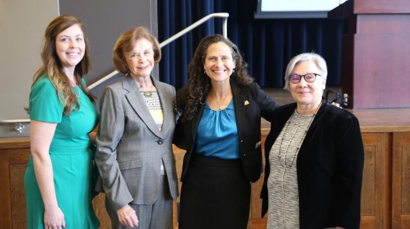 Commonwealth Medicine’s Audrey Smolkin, MPP, Director, Child, and Family Policy, joined Senate President Emerita Harriette L. Chandler.