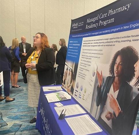 Kaelyn Boss, Clinical Pharmacy Services, at the Residency Showcase at AMCP Nexus 2023