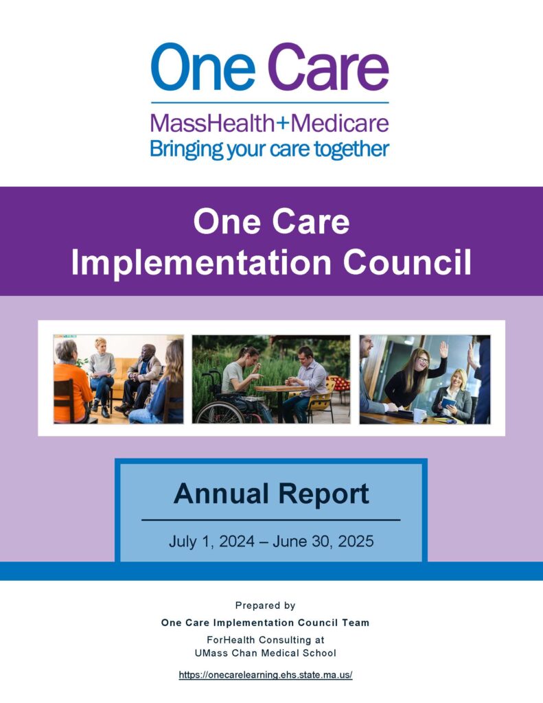 One Care Annual Report